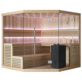 AWT Sauna B1111C Hemlock 180x180 9kW Virta Bi-O